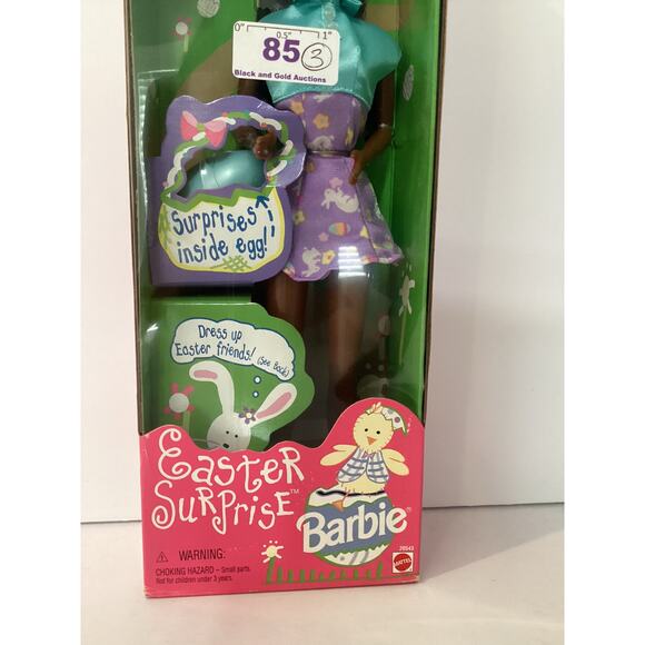 Vintage 1998 Easter Surprise Barbie Special Edition African American NRFB 20543 - Picture 4 of 9